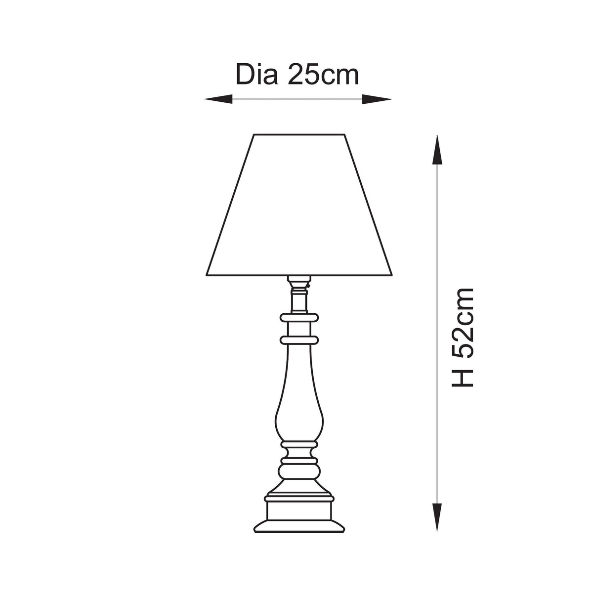Endon Myrtle Gloss Cotswold Green Table Lamp & Zigzag 25cm Apricot Orange Shade