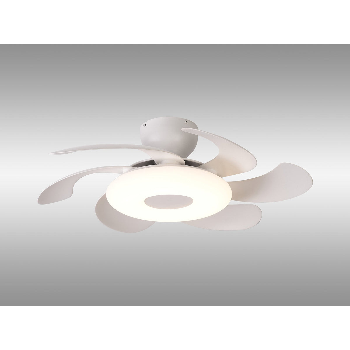 Mantra Flowers Ceiling Fan Light, 24W LED, 24W DC Fan, Remote Control - White