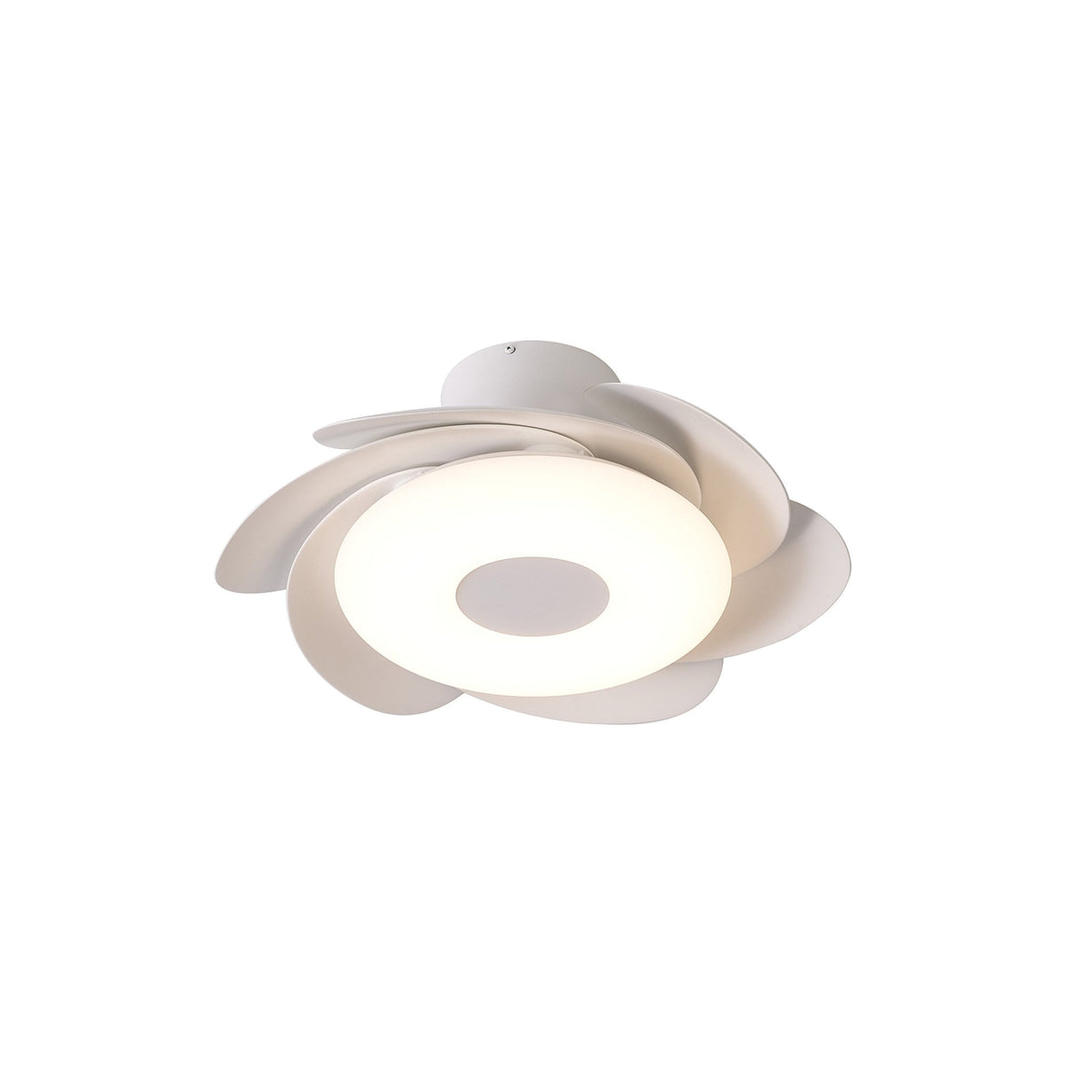 Mantra Flowers Ceiling Fan Light, 24W LED, 24W DC Fan, Remote Control - White