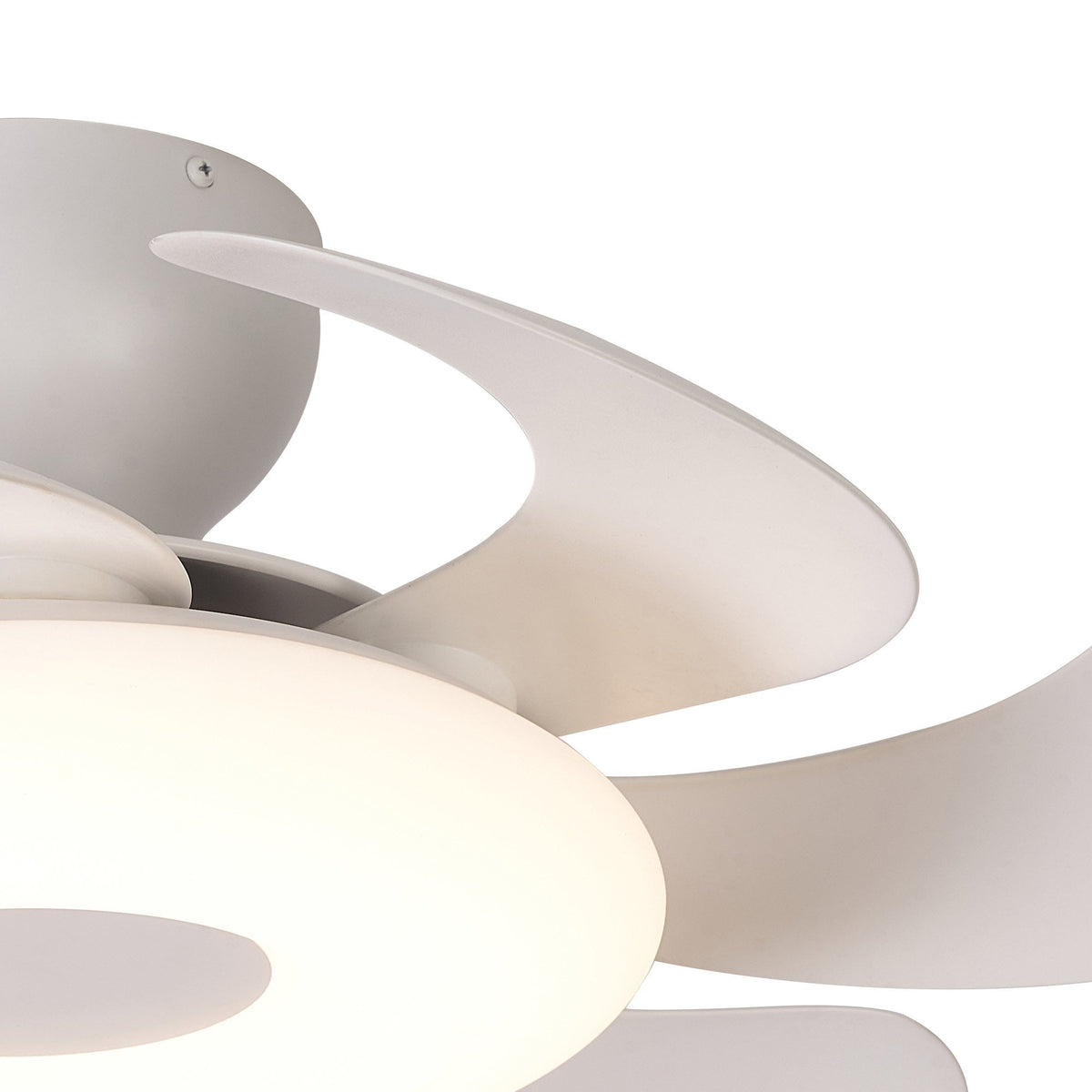 Mantra Flowers Ceiling Fan Light, 24W LED, 24W DC Fan, Remote Control - White