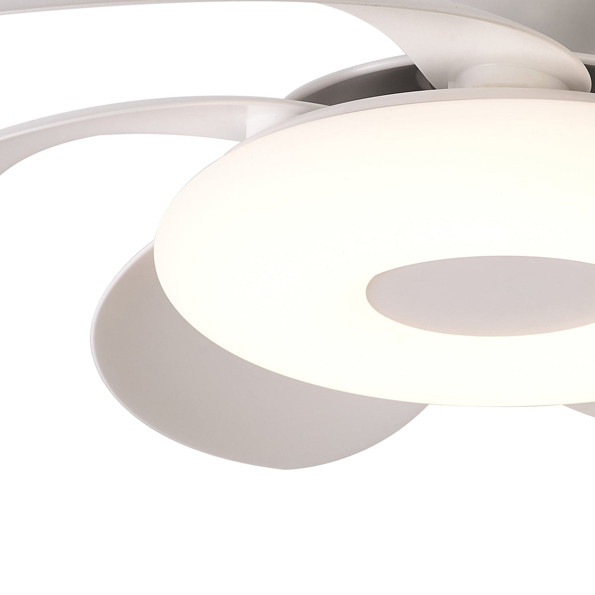 Mantra Flowers Ceiling Fan Light, 24W LED, 24W DC Fan, Remote Control - White