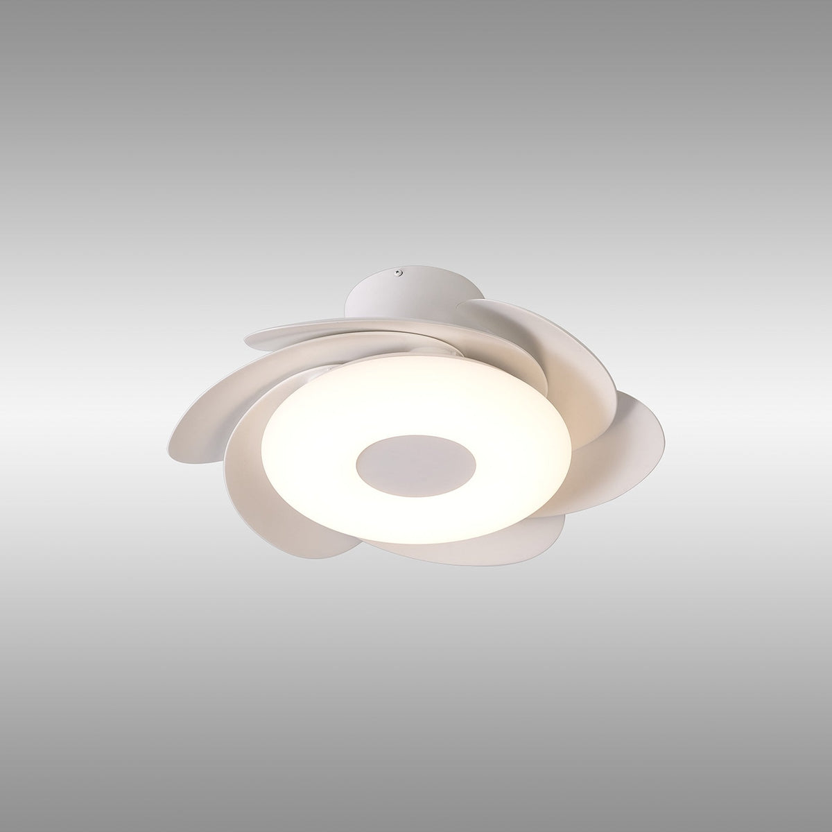 Mantra Flowers Ceiling Fan Light, 24W LED, 24W DC Fan, Remote Control - White