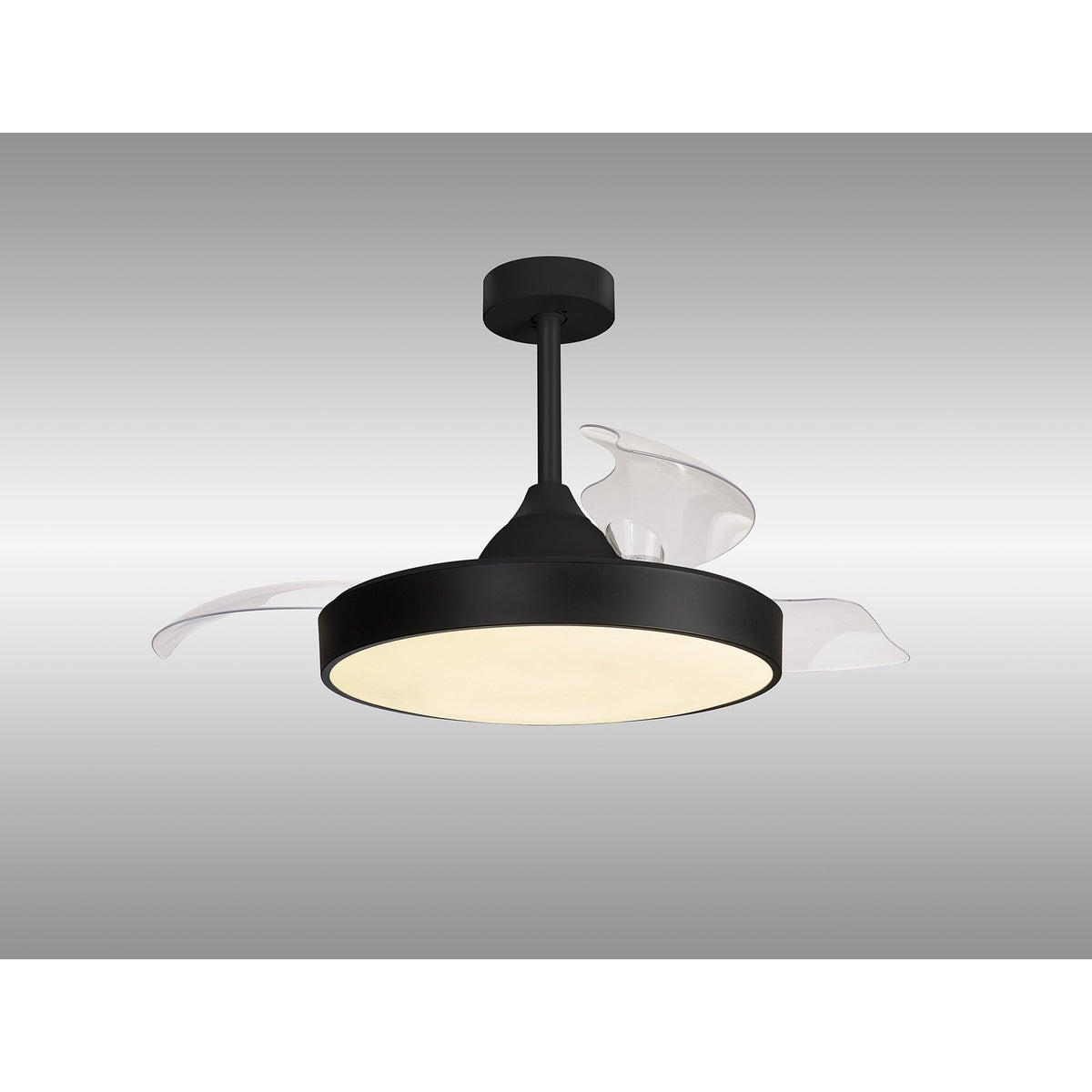 Mantra Alaska Ceiling Fan Light, 50W LED, 30W DC Fan, Remote & App Control - Black