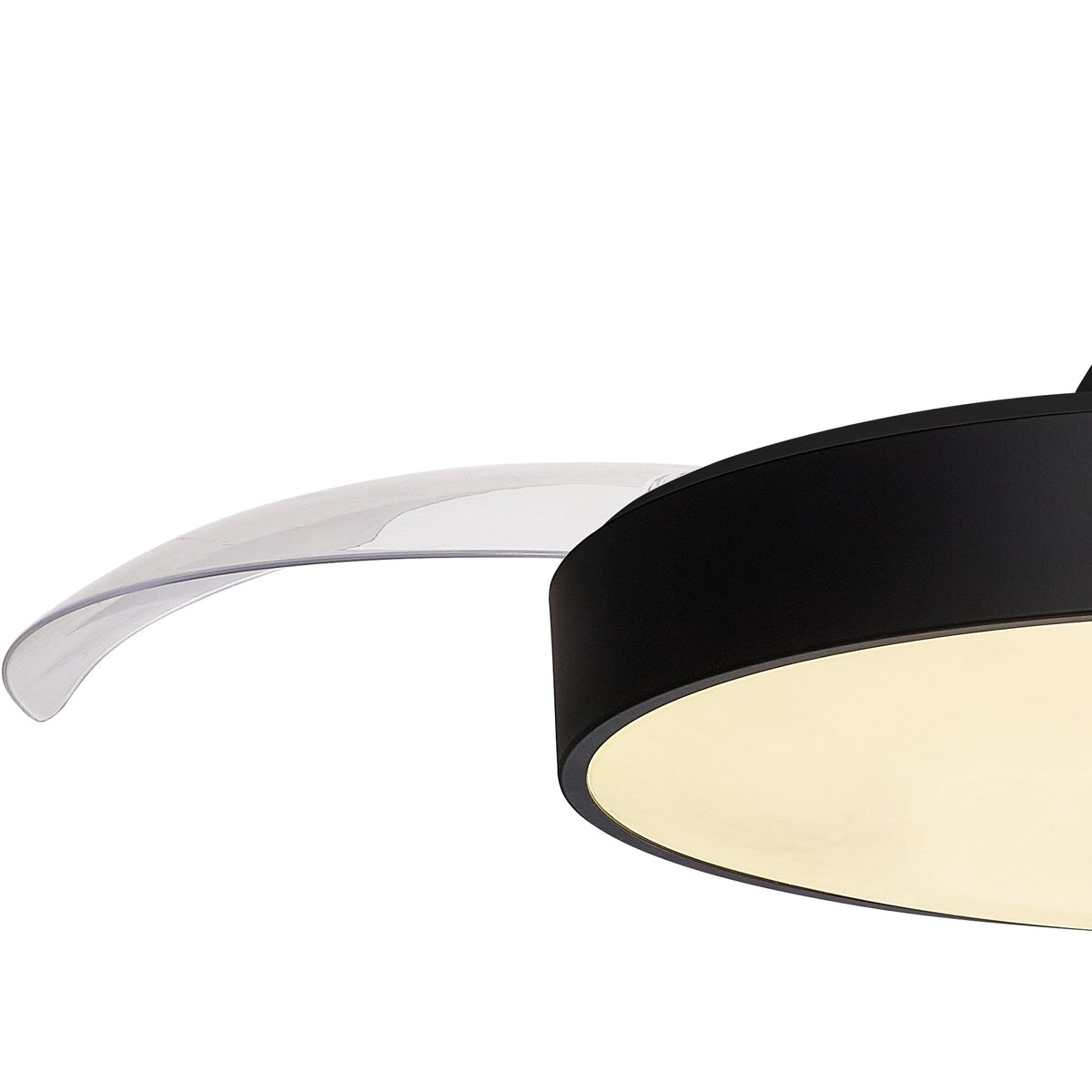 Mantra Alaska Ceiling Fan Light, 50W LED, 30W DC Fan, Remote & App Control - Black