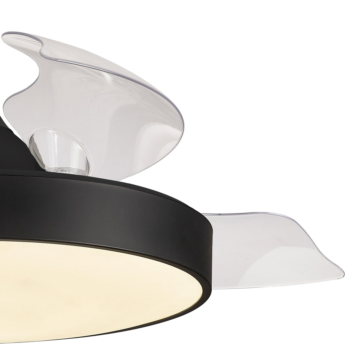 Mantra Alaska Ceiling Fan Light, 50W LED, 30W DC Fan, Remote & App Control - Black